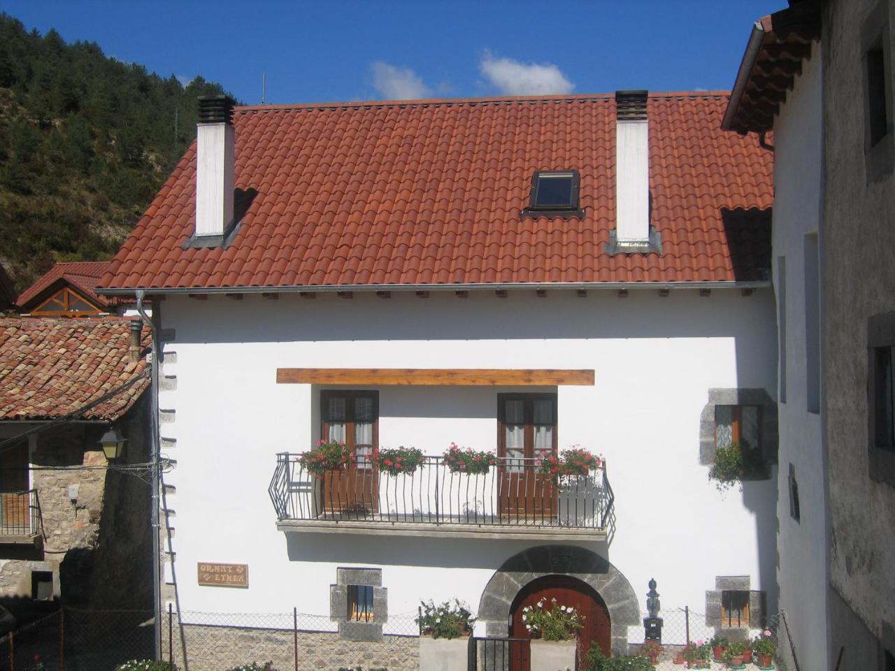 Casa Rural Ornat Etxea Pension Vidangoz Buitenkant foto