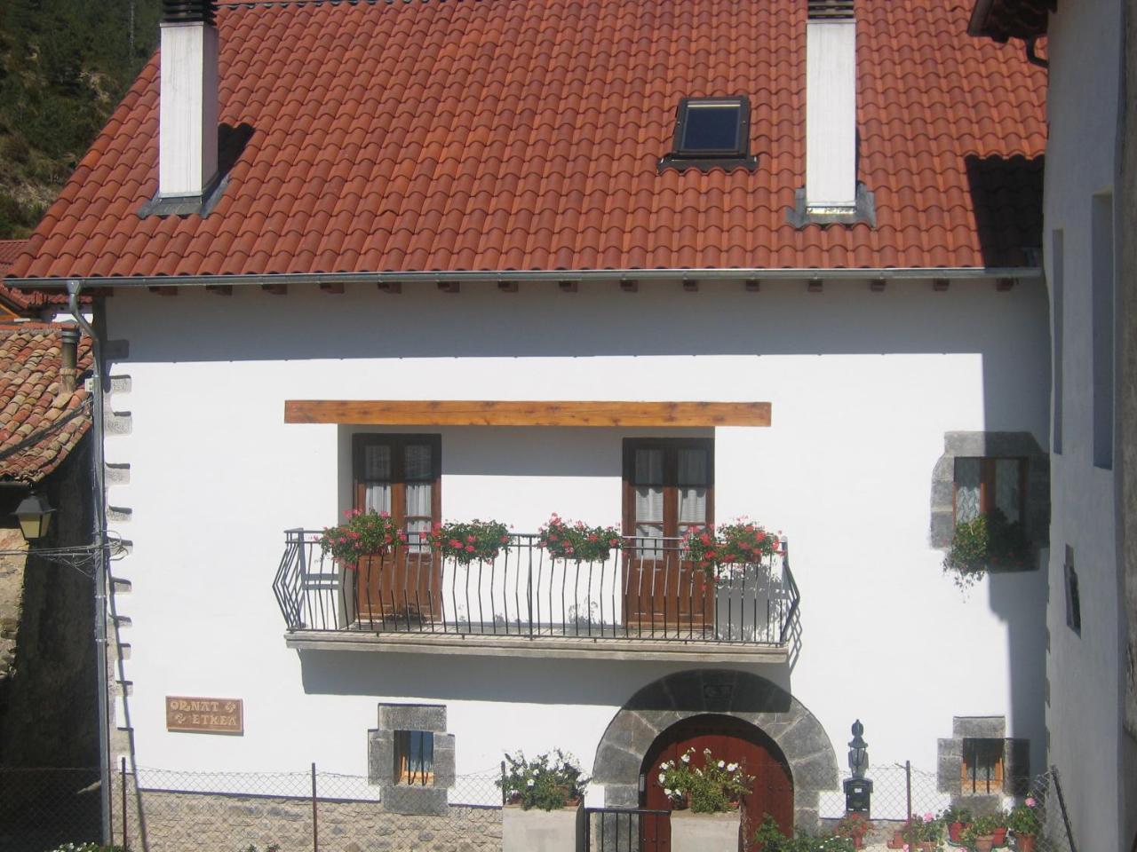 Casa Rural Ornat Etxea Pension Vidangoz Buitenkant foto